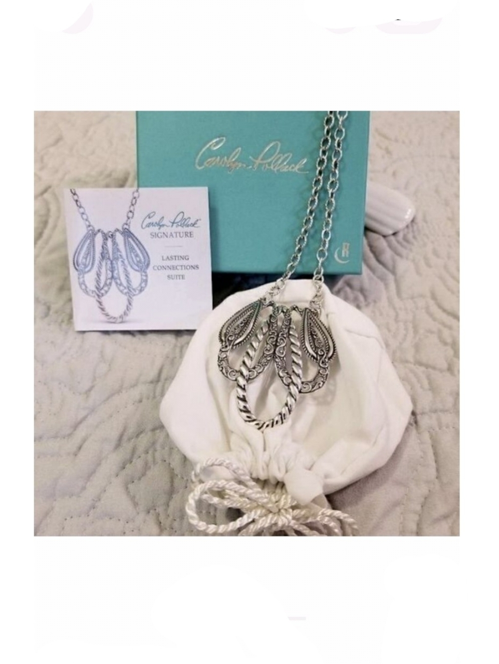 Carolyn Pollack Sterling Silver Statement Necklace